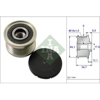 Schaeffler INA Generatorfreilauf 535 0139 10 - 535013910...