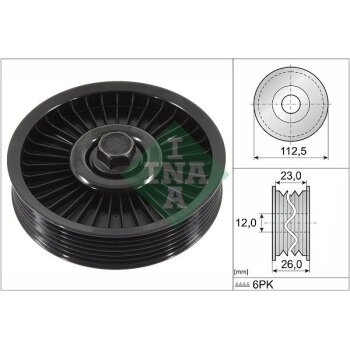 Schaeffler INA Umlenk-/Führungsrolle,...