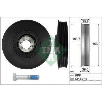 Schaeffler INA Riemenscheibensatz, Kurbelwelle 544 0039...