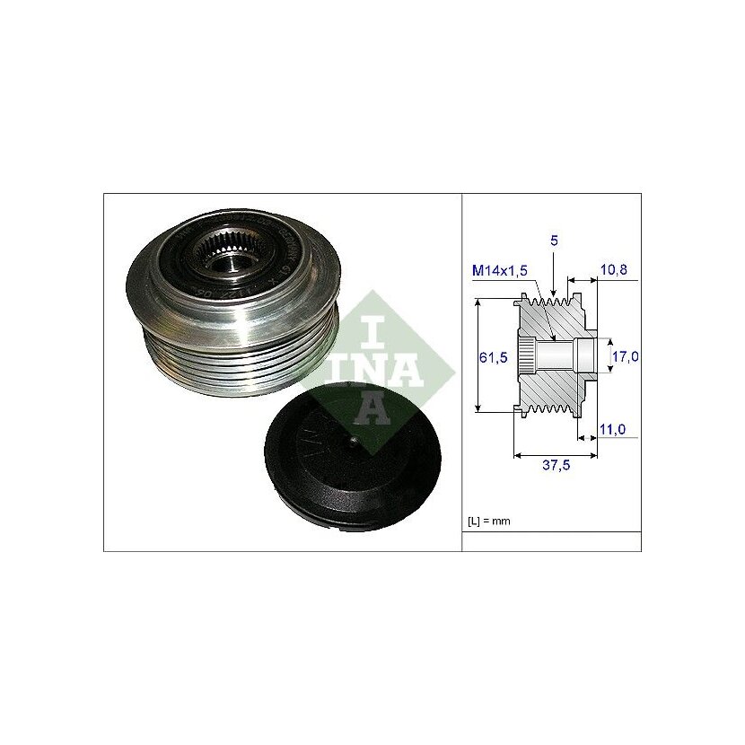Schaeffler INA Generatorfreilauf 535 0107 10 - 535010710 für 77364148