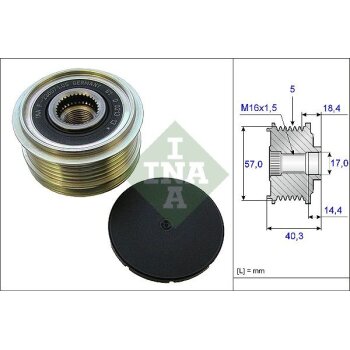 Schaeffler INA Generatorfreilauf 535 0187 10 - 535018710...