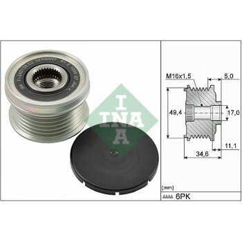 Schaeffler INA Generatorfreilauf 535 0155 10 - 535015510...