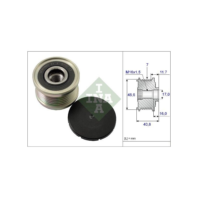 Schaeffler INA Generatorfreilauf 535 0080 10 - 535008010 für 6000616550