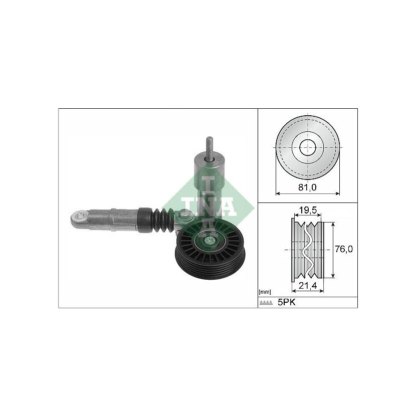 Schaeffler INA Riemenspanner, Keilrippenriemen 534 0014 10 - 534001410 für 038 145 283 A
