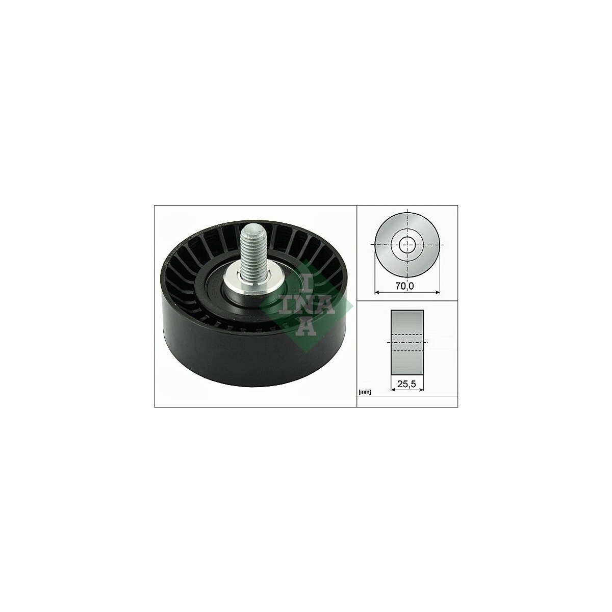 Schaeffler INA Umlenk-/Führungsrolle, Keilrippenriemen 532 0545 10 - 532054510 für 1049577