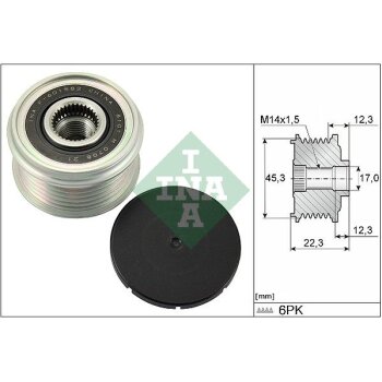 Schaeffler INA Generatorfreilauf 535 0291 10 - 535029110...