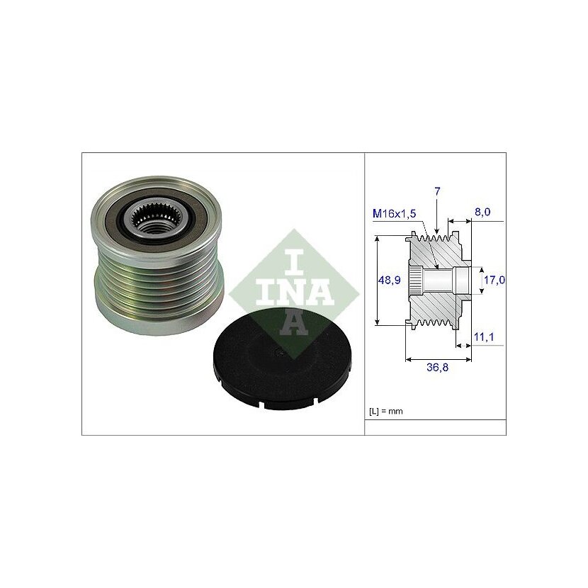 Schaeffler INA Generatorfreilauf 535 0081 10 - 535008110 für A 453 906 39 00