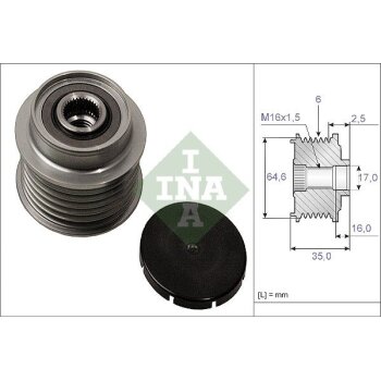 Schaeffler INA Generatorfreilauf 535 0006 10 - 535000610...