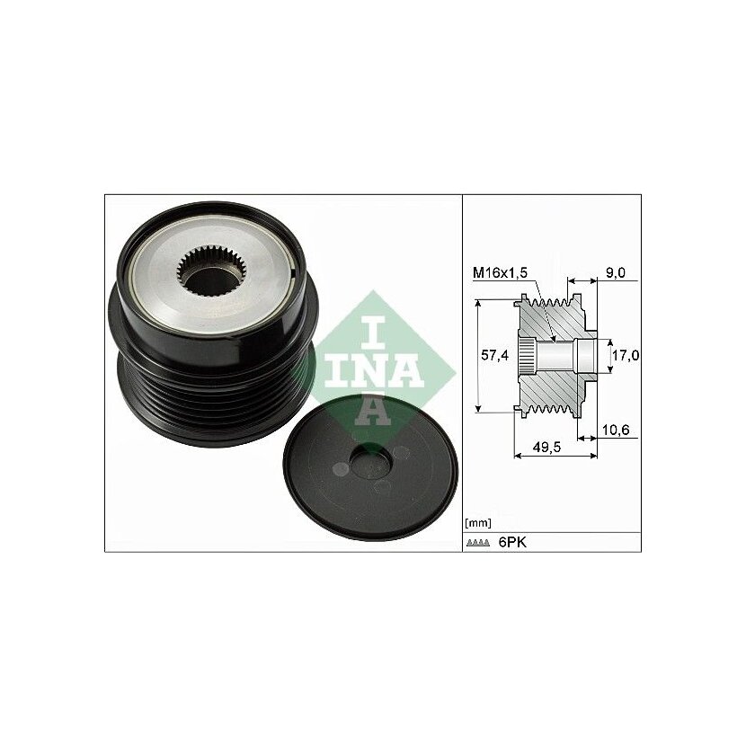 Schaeffler INA Generatorfreilauf 535 0189 10 - 535018910 für 5705 CJ