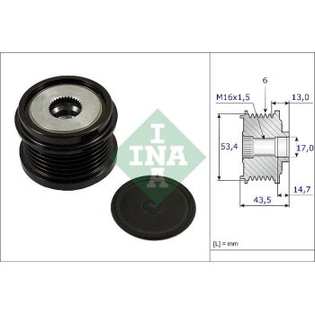 Schaeffler INA Generatorfreilauf 535 0237 10 - 535023710...