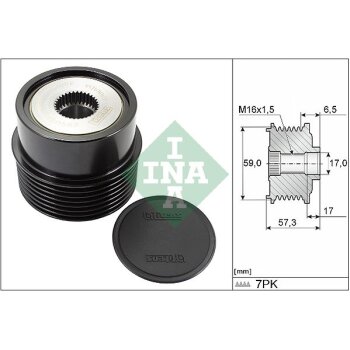 Schaeffler INA Generatorfreilauf 535 0314 10 - 535031410...