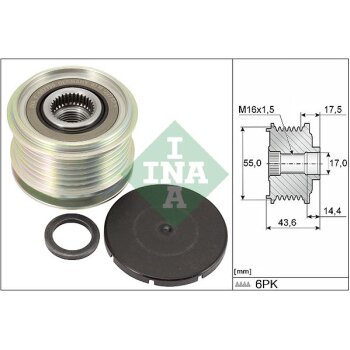 Schaeffler INA Generatorfreilauf 535 0105 10 - 535010510...