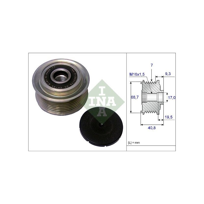 Schaeffler INA Generatorfreilauf 535 0079 10 - 535007910 für 37300-4A001