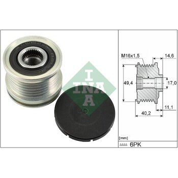 Schaeffler INA Generatorfreilauf 535 0124 10 - 535012410...