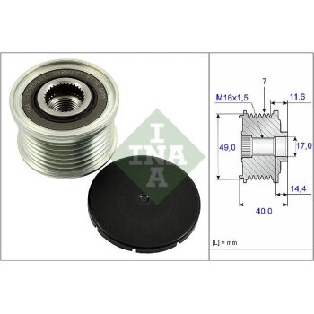 Schaeffler INA Generatorfreilauf 535 0254 10 - 535025410...