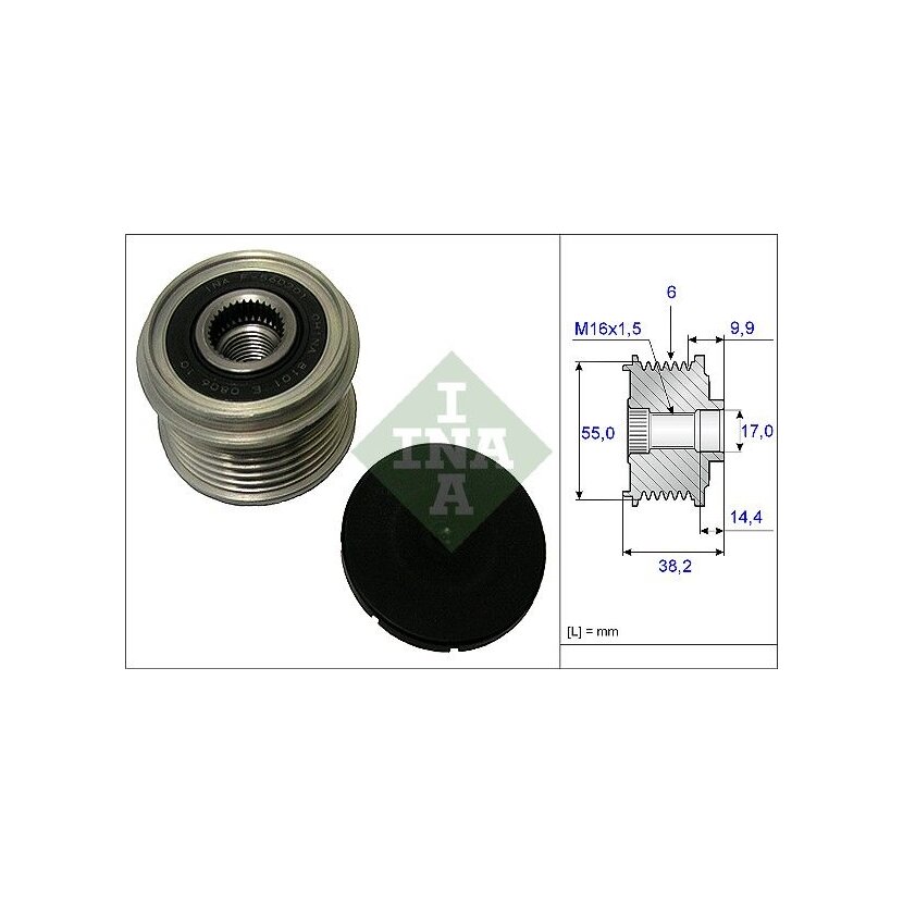 Schaeffler INA Generatorfreilauf 535 0216 10 - 535021610 für 37300-2F000