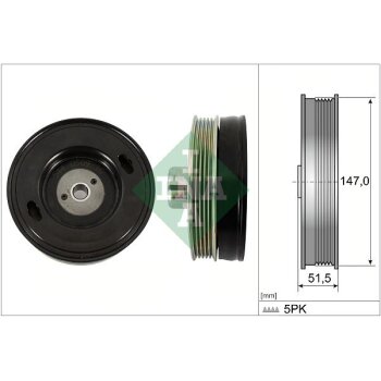 Schaeffler INA Riemenscheibe, Kurbelwelle 544 0509 10 -...