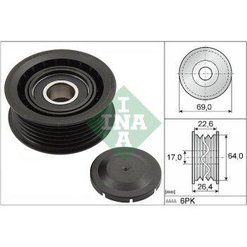 Schaeffler INA Umlenk-/Führungsrolle,...