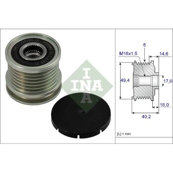 Schaeffler INA Generatorfreilauf 535 0001 10 - 535000110...