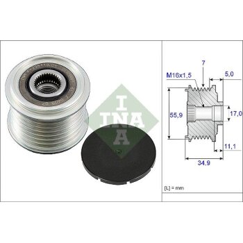 Schaeffler INA Generatorfreilauf 535 0083 10 - 535008310...