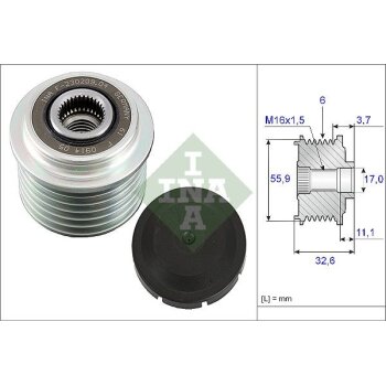 Schaeffler INA Generatorfreilauf 535 0032 10 - 535003210...