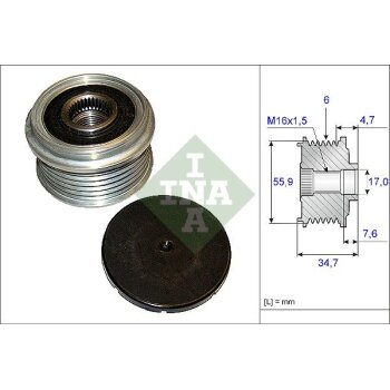Schaeffler INA Generatorfreilauf 535 0106 10 - 535010610...