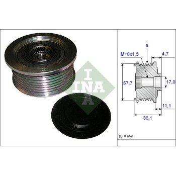 Schaeffler INA Generatorfreilauf 535 0099 10 - 535009910...