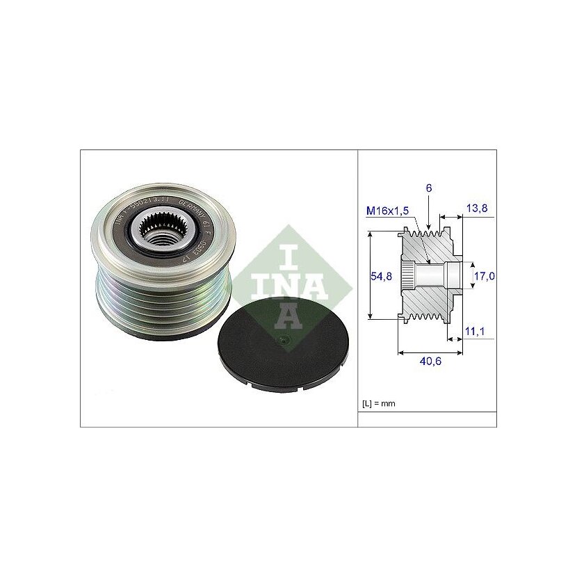 Schaeffler INA Generatorfreilauf 535 0102 10 - 535010210 für 23100-00Q0M