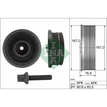 Schaeffler INA Riemenscheibensatz, Kurbelwelle 544 0082...