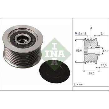 Schaeffler INA Generatorfreilauf 535 0049 10 - 535004910...