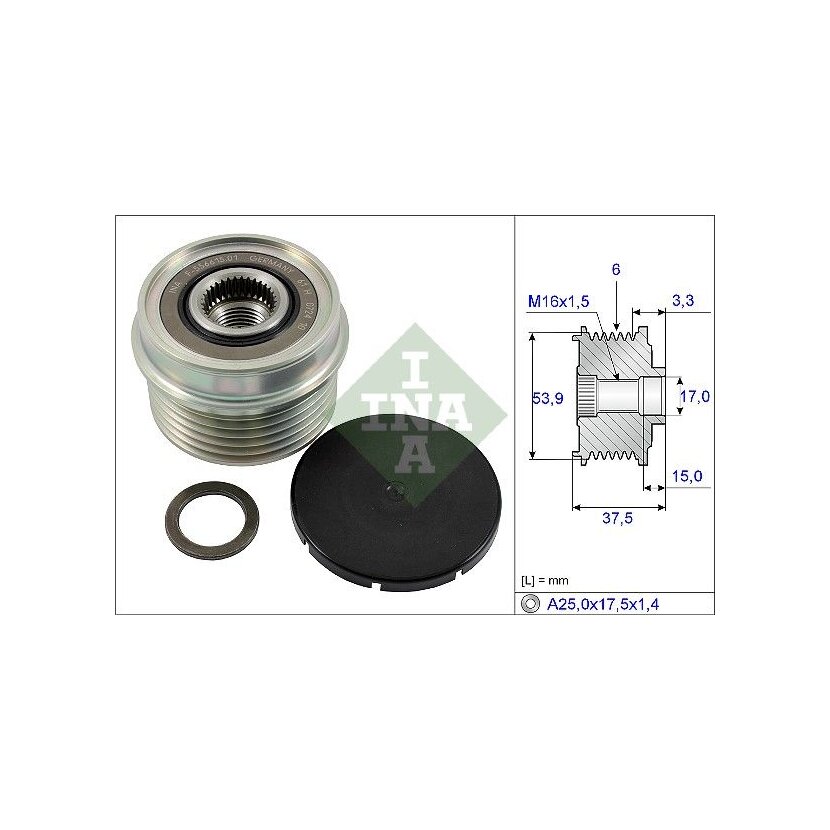 Schaeffler INA Generatorfreilauf 535 0223 10 - 535022310 für 2C1T-10300-AA