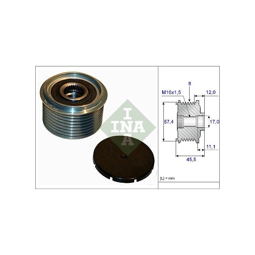 Schaeffler INA Generatorfreilauf 535 0069 10 - 535006910 für 010 154 89 02