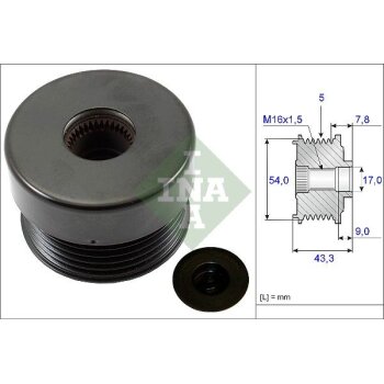 Schaeffler INA Generatorfreilauf 535 0172 10 - 535017210...