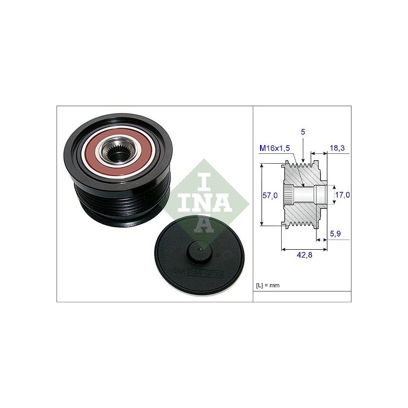 Schaeffler INA Generatorfreilauf 535 0191 10 - 535019110 für 77363565
