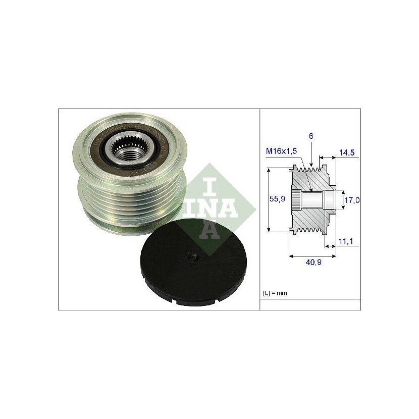 Schaeffler INA Generatorfreilauf 535 0012 10 - 535001210 für 021 903 026 A