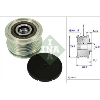 Schaeffler INA Generatorfreilauf 535 0012 10 - 535001210...