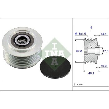 Schaeffler INA Generatorfreilauf 535 0047 10 - 535004710...
