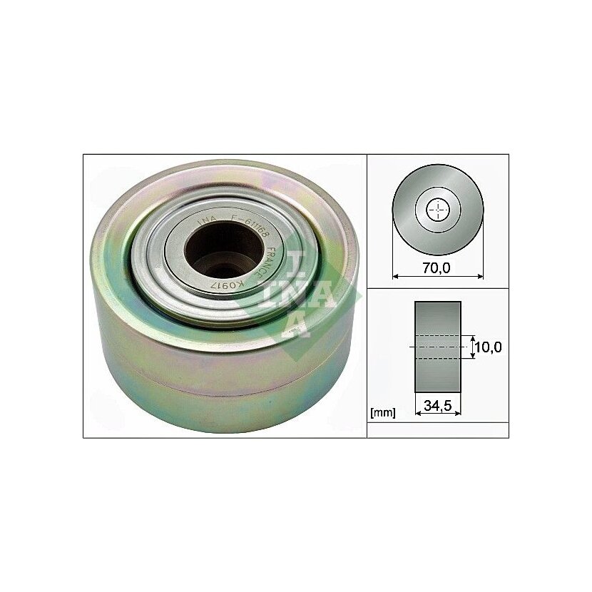 Schaeffler INA Umlenk-/Führungsrolle, Keilrippenriemen 532 0787 10 - 532078710 für 472 202 06 19