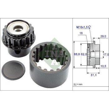 Schaeffler INA Flexible Kupplungsmuffe-Satz 535 0206 10 -...