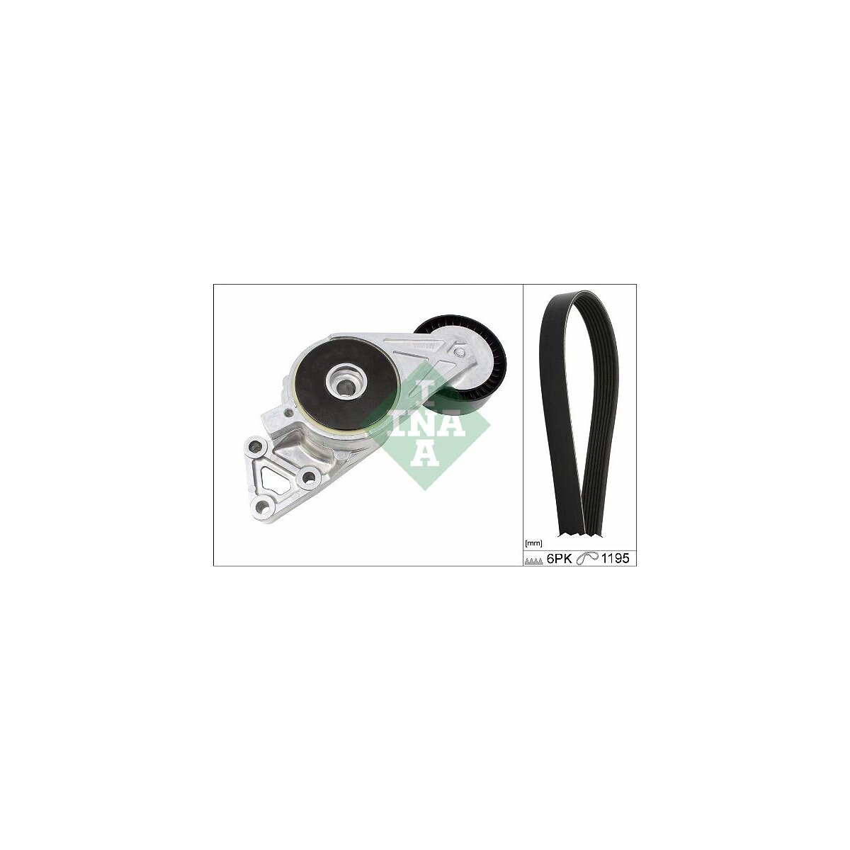 Schaeffler INA Keilrippenriemensatz 529 0470 10 - 529047010 für 06A 260 849