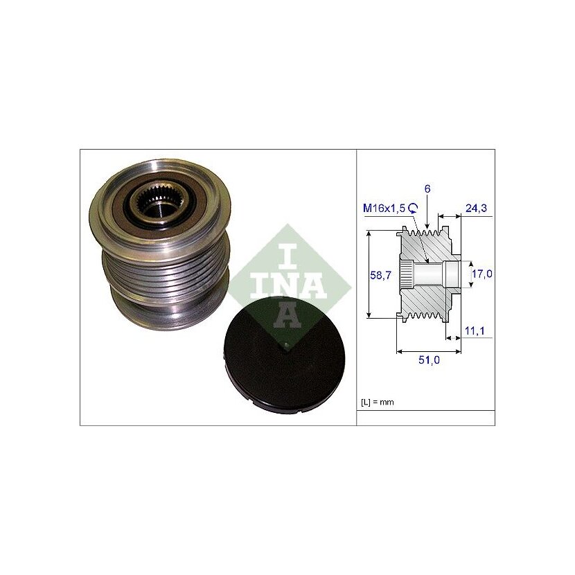 Schaeffler INA Generatorfreilauf 535 0200 10 - 535020010 für 1682130