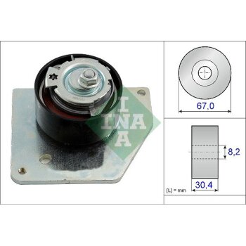 Schaeffler INA Spannrolle, Zahnriemen 531 0858 10 -...