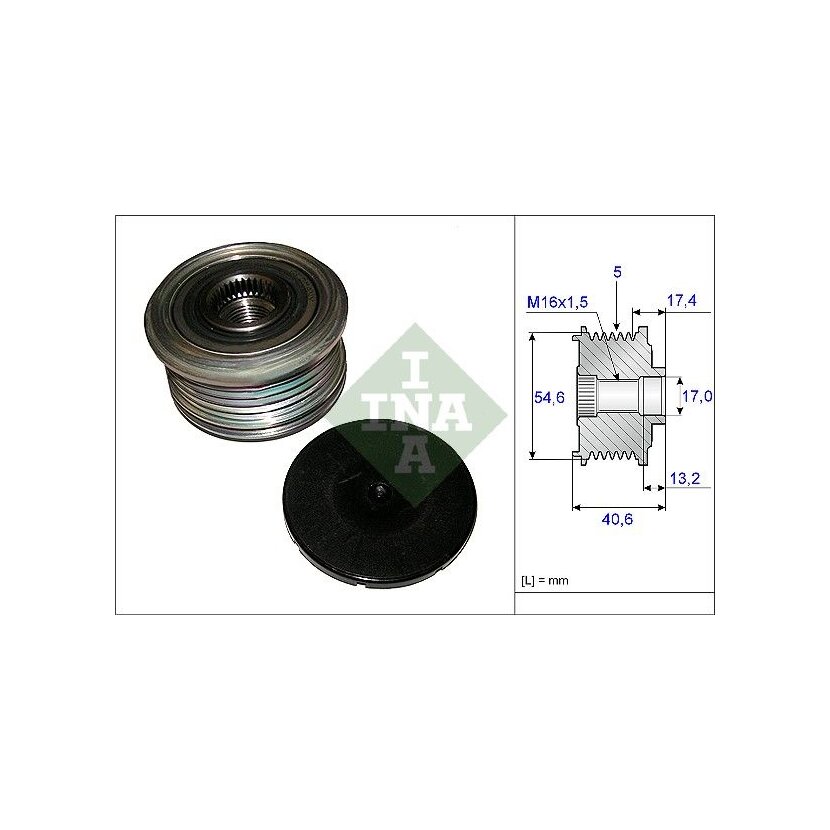 Schaeffler INA Generatorfreilauf 535 0109 10 - 535010910 für 23100-00QA1