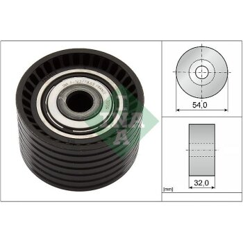 Schaeffler INA Umlenk-/Führungsrolle, Zahnriemen 532...