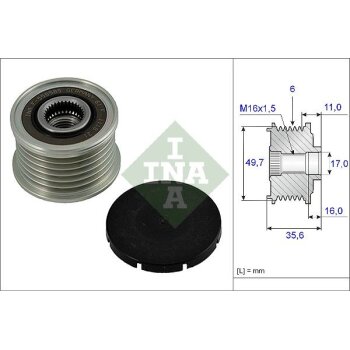 Schaeffler INA Generatorfreilauf 535 0016 10 - 535001610...