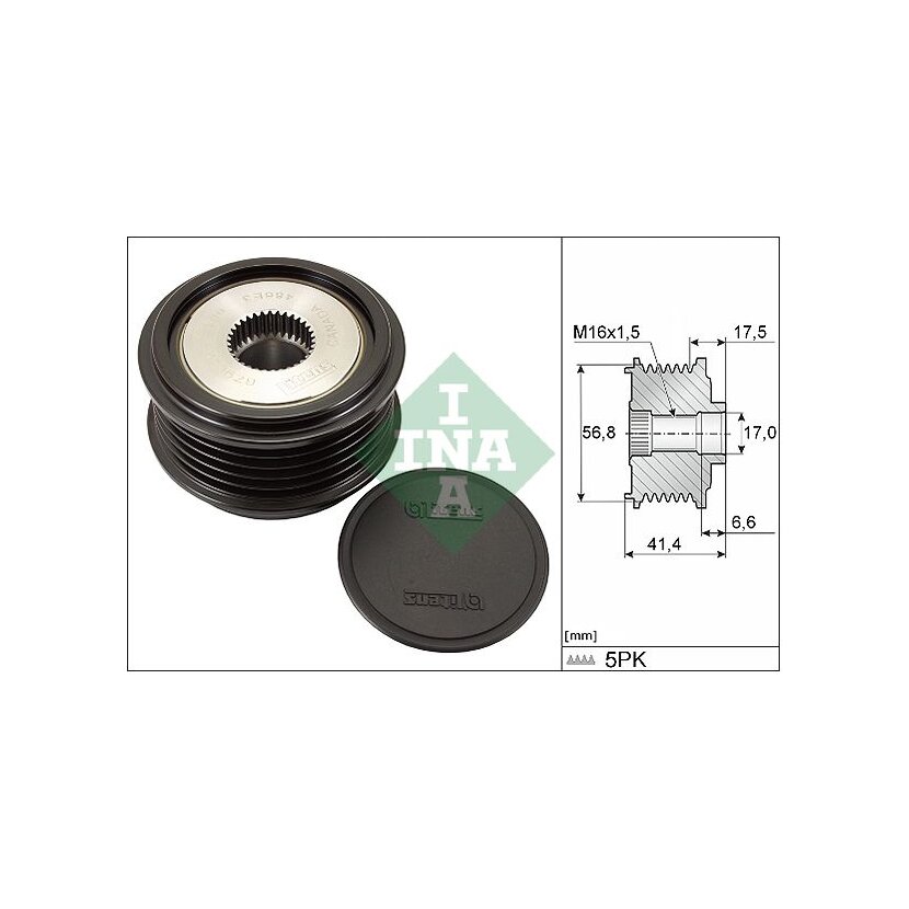Schaeffler INA Generatorfreilauf 535 0071 30 - 535007130 für 12 04 376