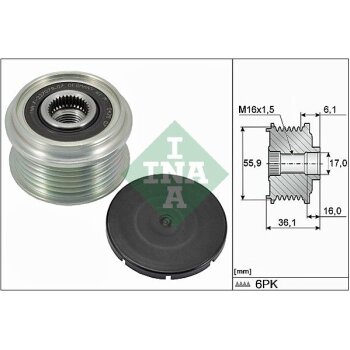 Schaeffler INA Generatorfreilauf 535 0026 10 - 535002610...