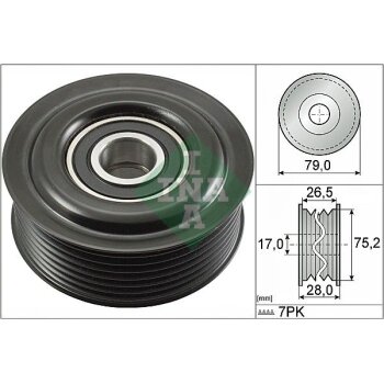 Schaeffler INA Umlenk-/Führungsrolle,...
