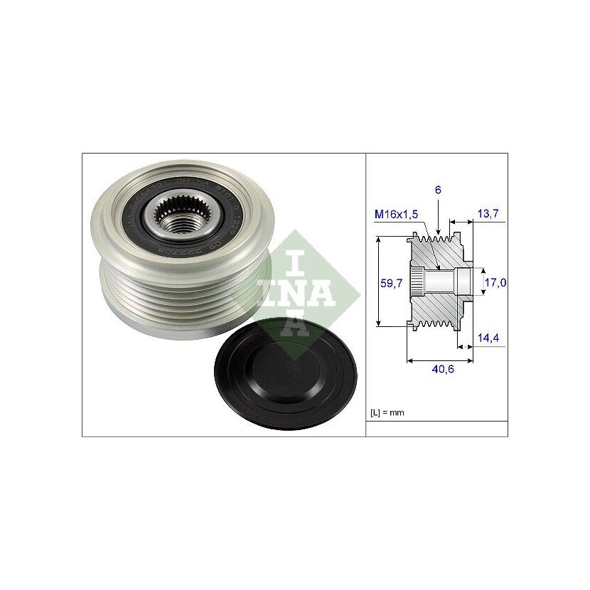 Schaeffler INA Generatorfreilauf 535 0228 10 - 535022810 für 12 02 118