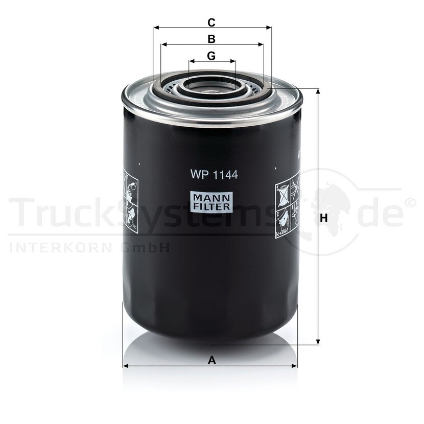 Ölfilter  - MANN  WP 1144